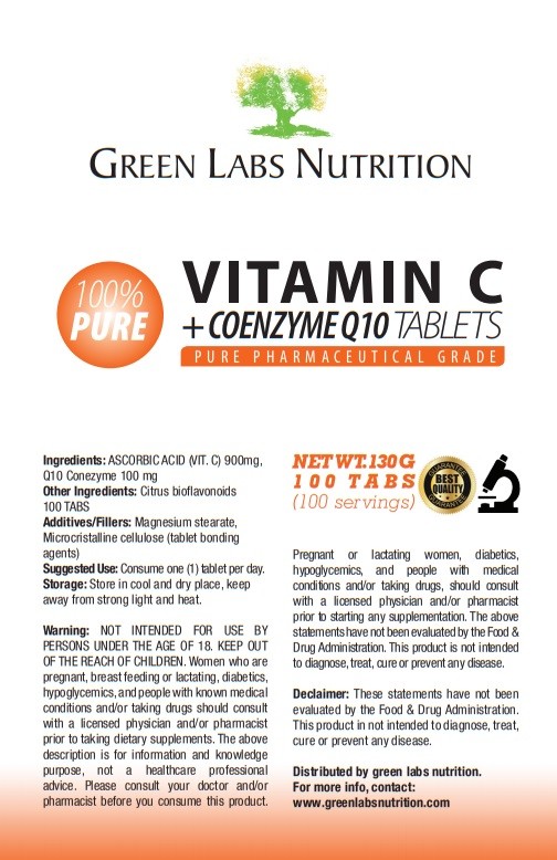Vitamin C 900mg + Coenzyme Q10 100mg Tablets – Antioxidants, Immunity & Heart