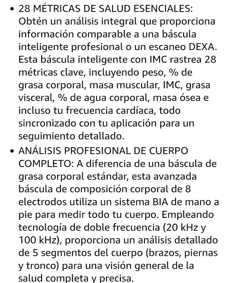 Bascula Inteligente Pod para Composición Corporal Completa, Analizador Inteligen