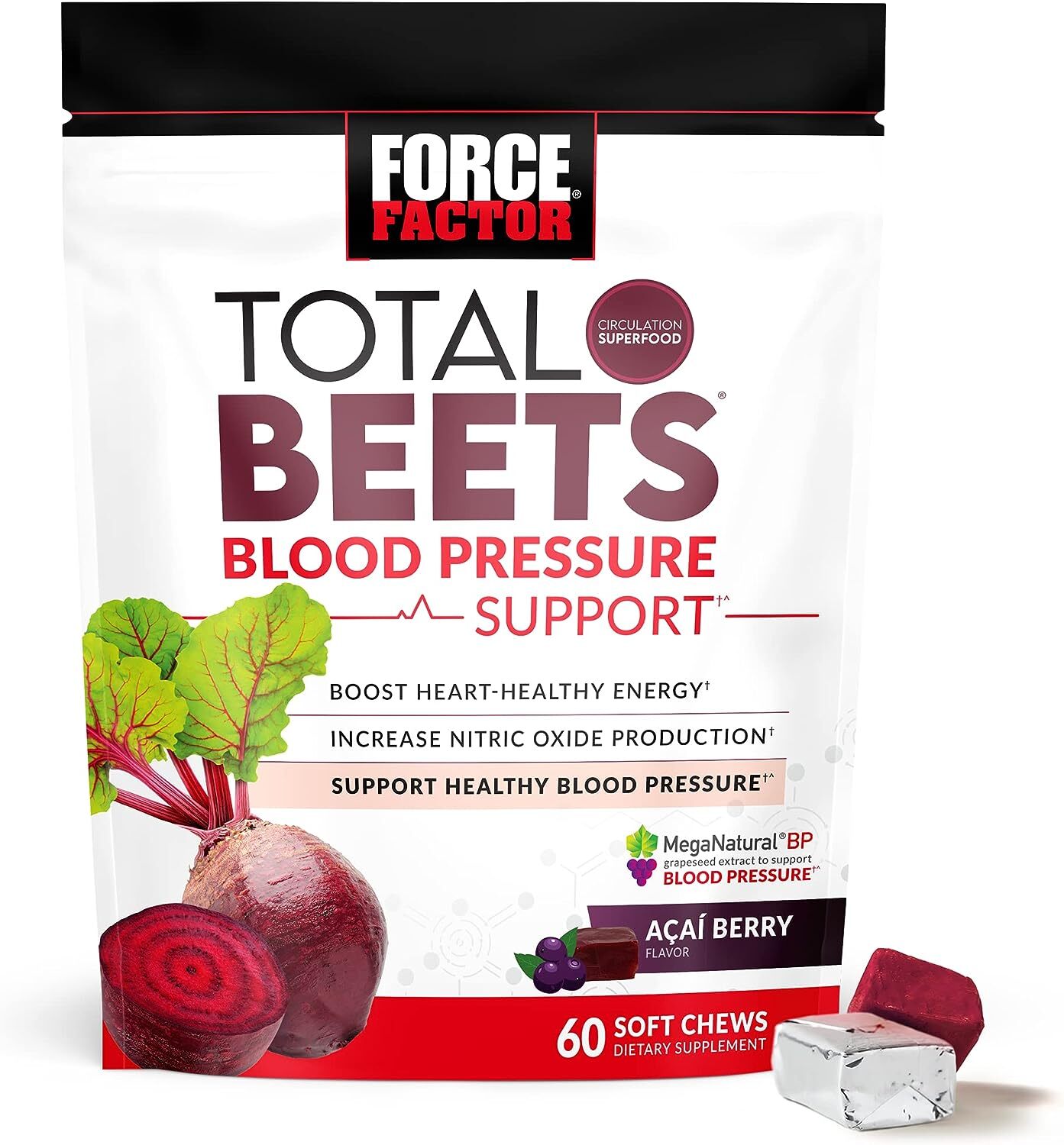 Total Beets Blood Suplementos De Soporte De Presion Con Polvo De Remolacha, Gr