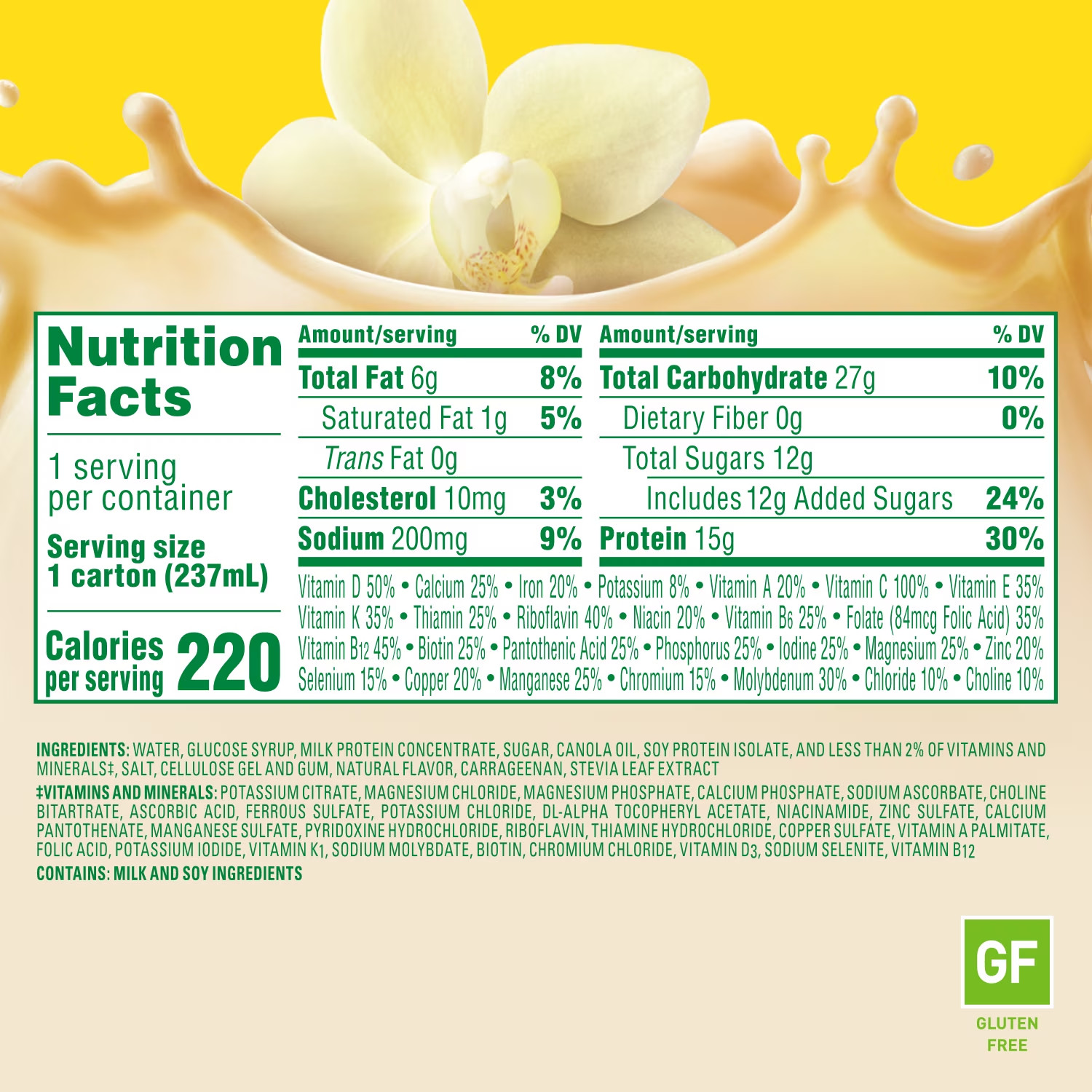 Carnation Breakfast Essentials French Vanilla Nutritional Drink 8 fl oz 6 Pack