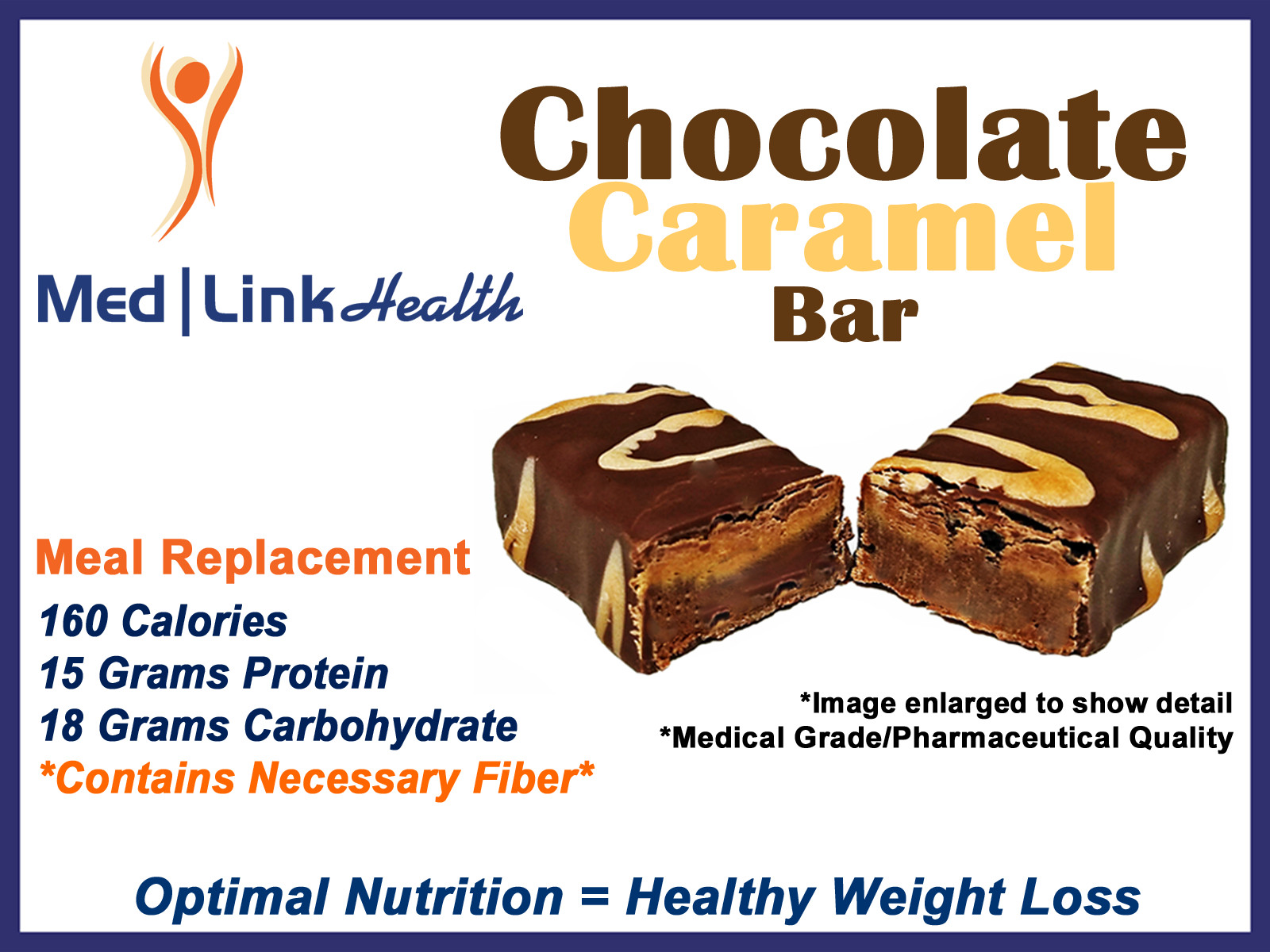 CHOCOLATE CARAMEL BAR | SIMILAR TO Optifast® 800 | 3 Boxes