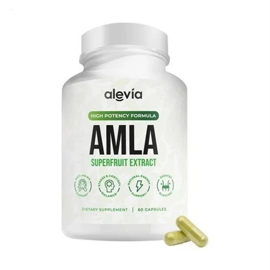 3x Alevia Organic Amla Capsules 1000mg Indian Gooseberry Antioxidant Supplement