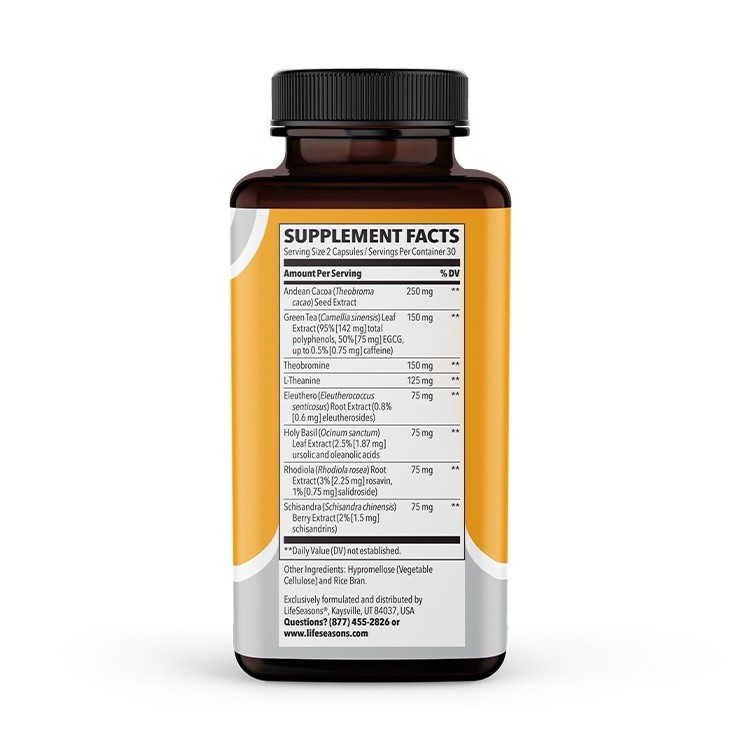 Life Seasons Energy Vitality Support Dietary Supplement 60 Caps Exp 05/26
