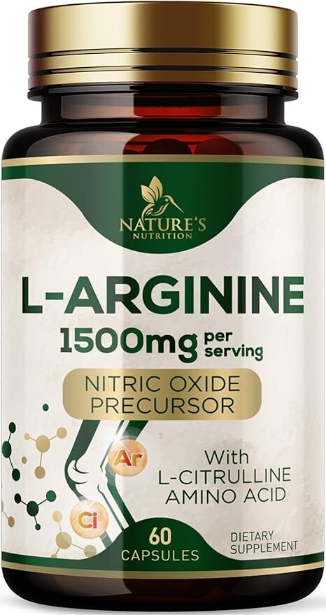 L-Arginine Supplement 1000mg – Heart Health Support – Premium Muscle Supporting