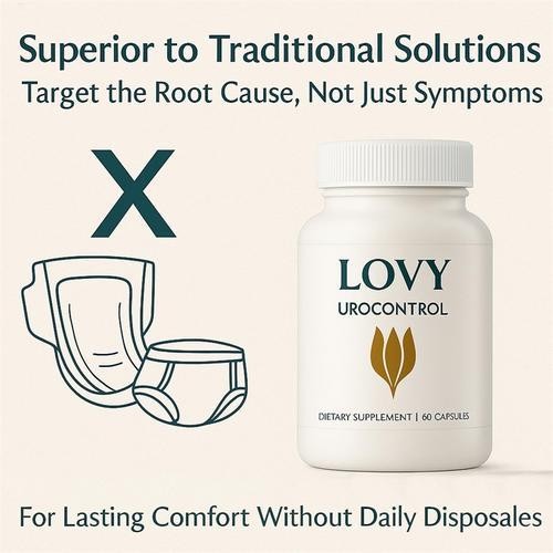 Quality Lovy Urocontrol Capsules Bladder Support Supplement 60ct Non-GMO Vegan