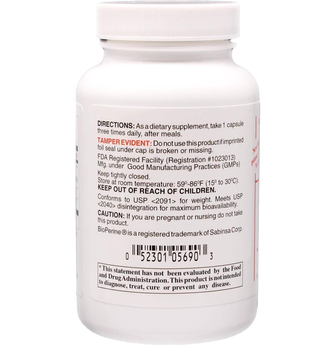 Turmeric Extract 95% Curcumin 90 capsules Dee Cee Labs .