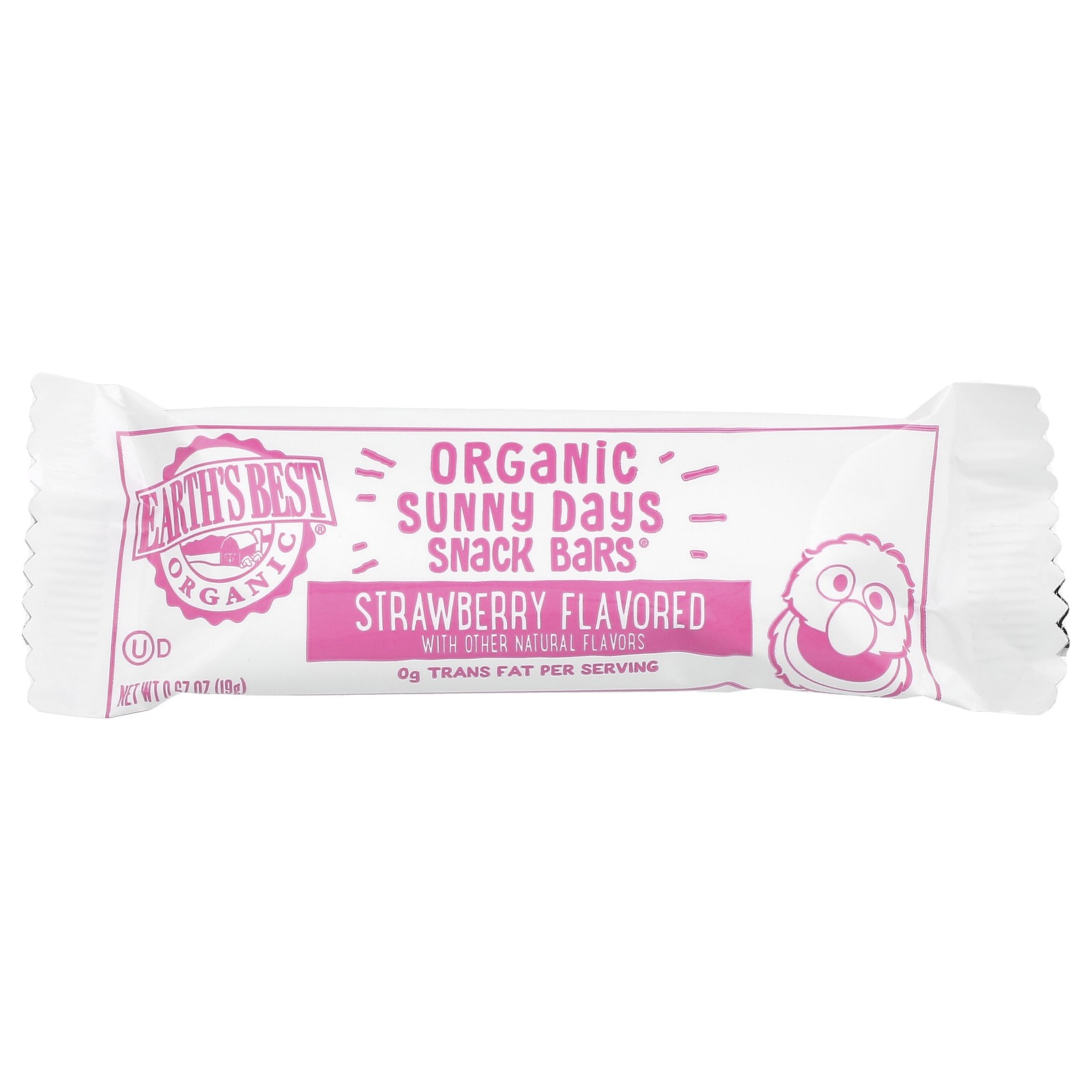 Organic Sunny Days Snack Bars, For Ages 2 Years and Up, Strawberry, 7 Bars, 0.67