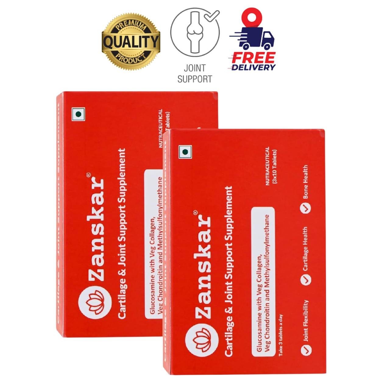 Z.anskar Joint Support Glucosamine Collagen 60 Tablets