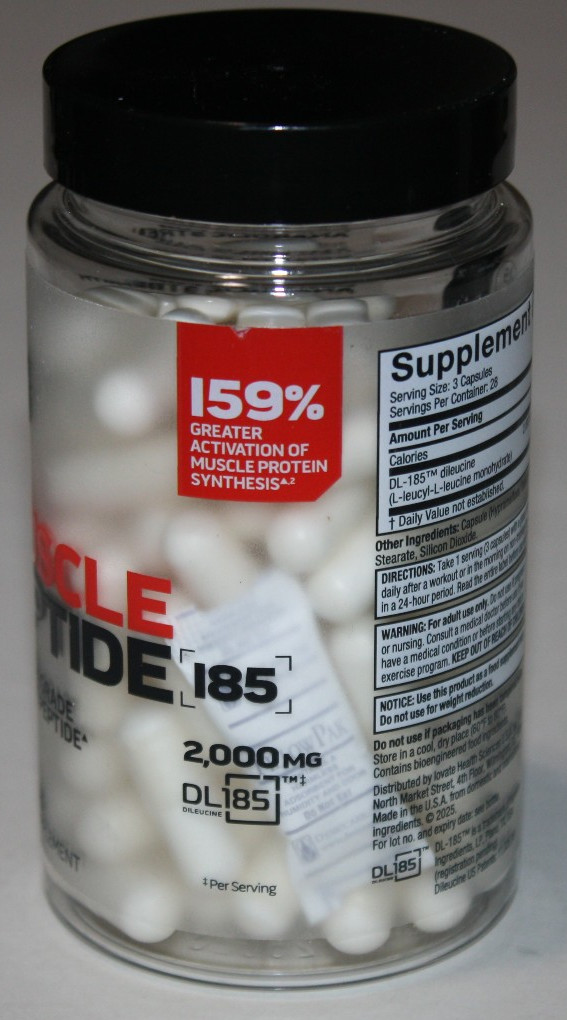MuscleTech Muscle Peptide 185 Strength and Muscle Growth 84 Veg Capsules NEW