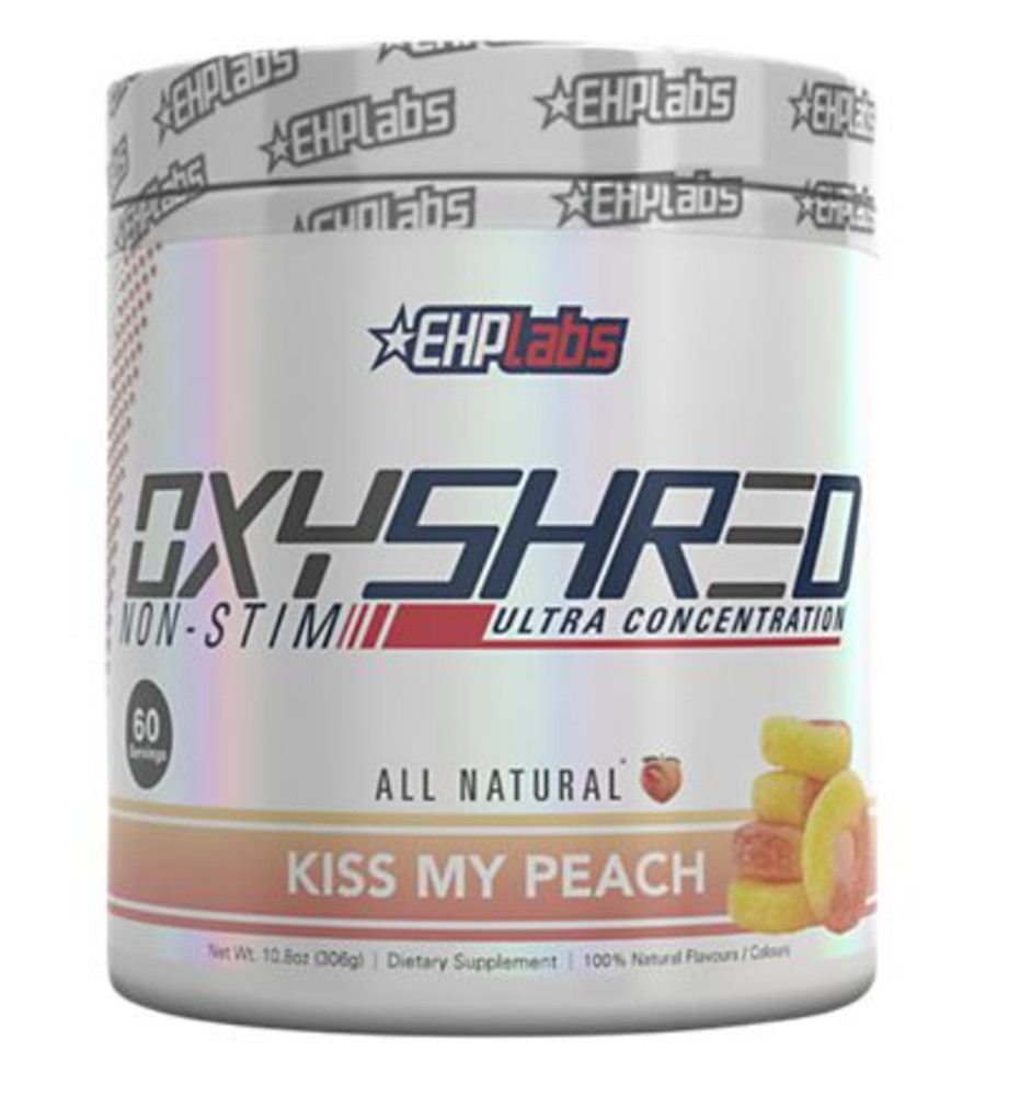 OxyShred Non-Stim Fat Burner – Kiss My Peach (10.8 Oz., 60 Servings)