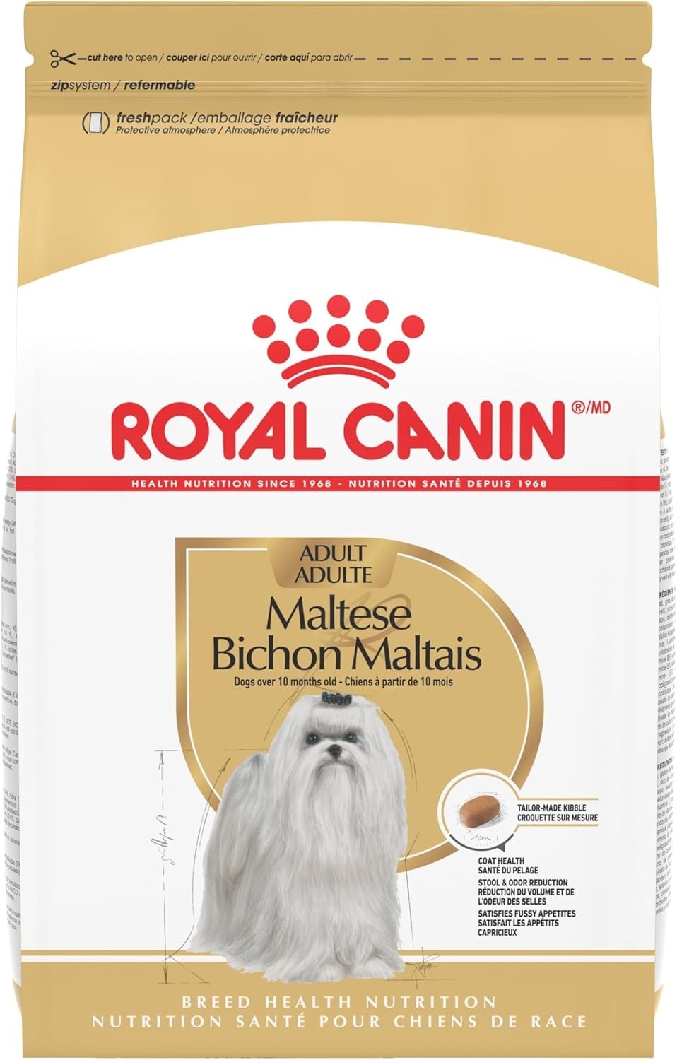 Royal Canin Breed Health Nutrition Maltese Adult Dry Dog Food,10 lb Bag