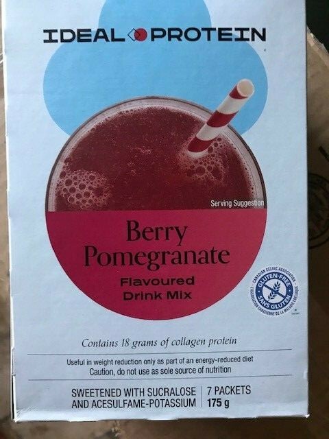 Ideal Protein berry pomegranate drink mix BB 11/30/2026 or later FREE SHIP