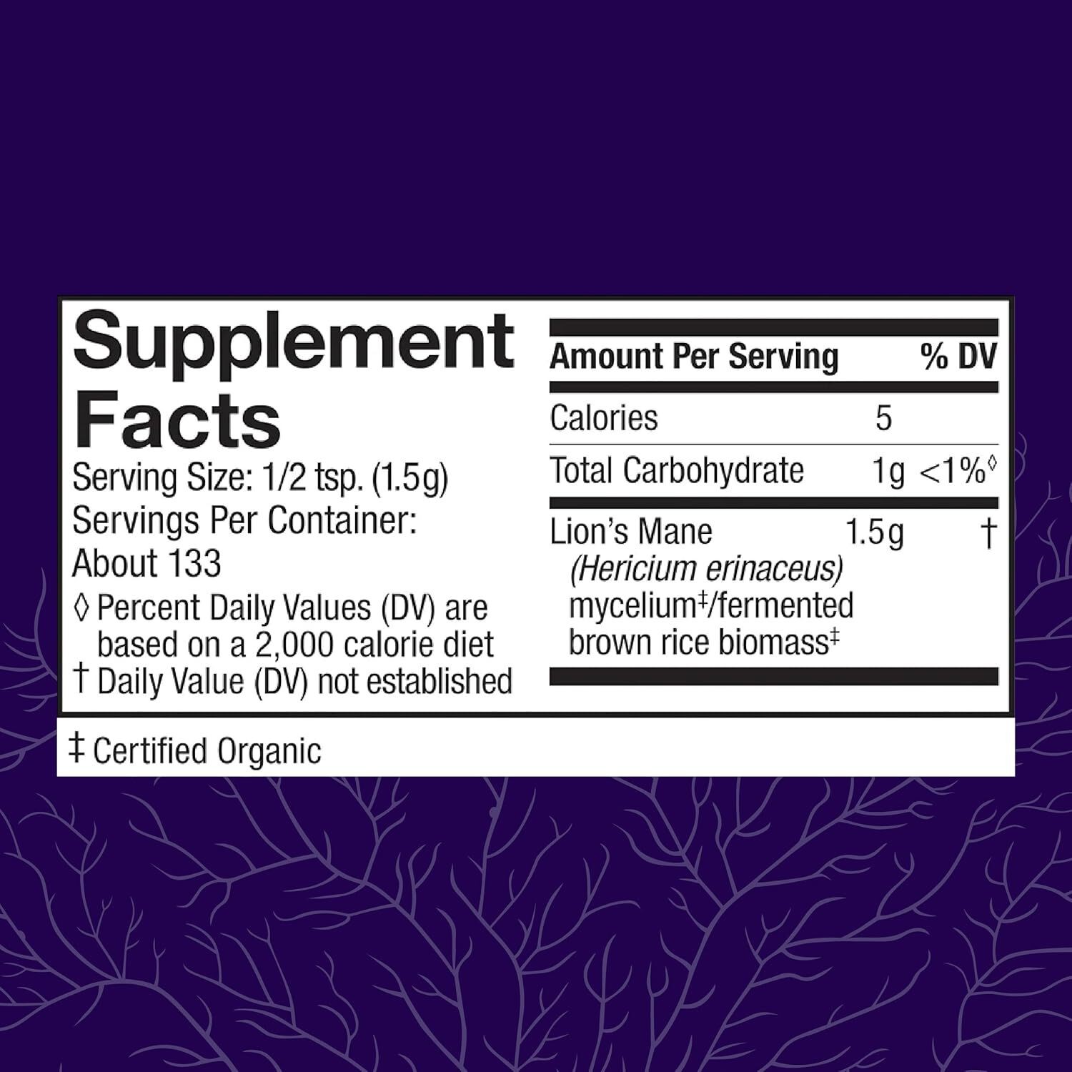 Host Defense Lion’s Mane Powder – Brain Health Support 7 oz EXP 08/27
