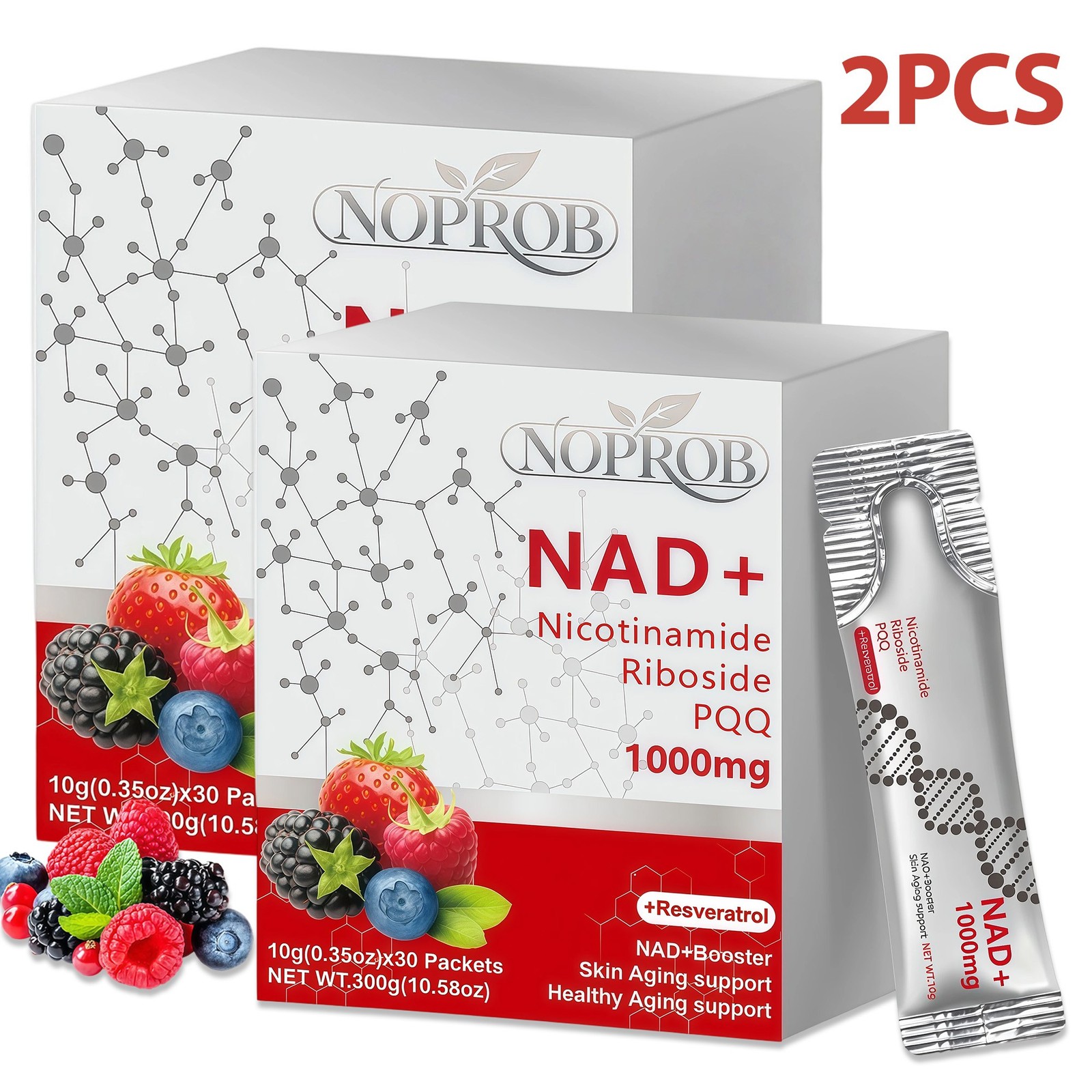 NAD+ Supplement 60pcs Premium Nicotinamide Riboside & Resveratrol DNA Repair