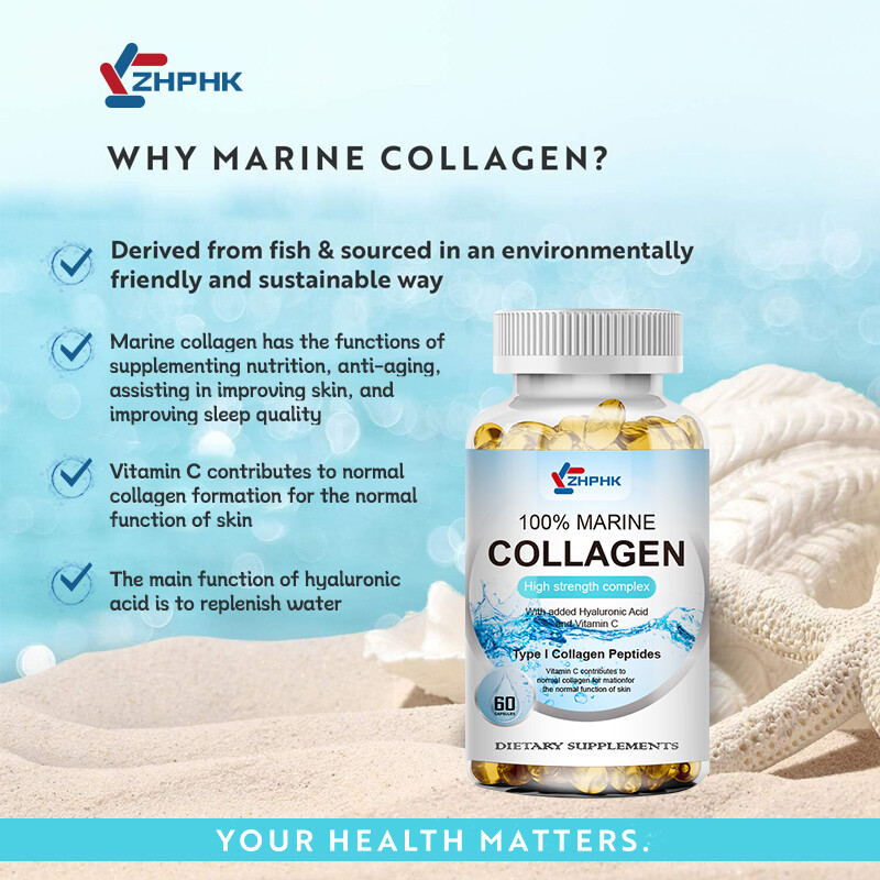 Marine collagen helps bones joints skin moisturize brighten and repair the skin