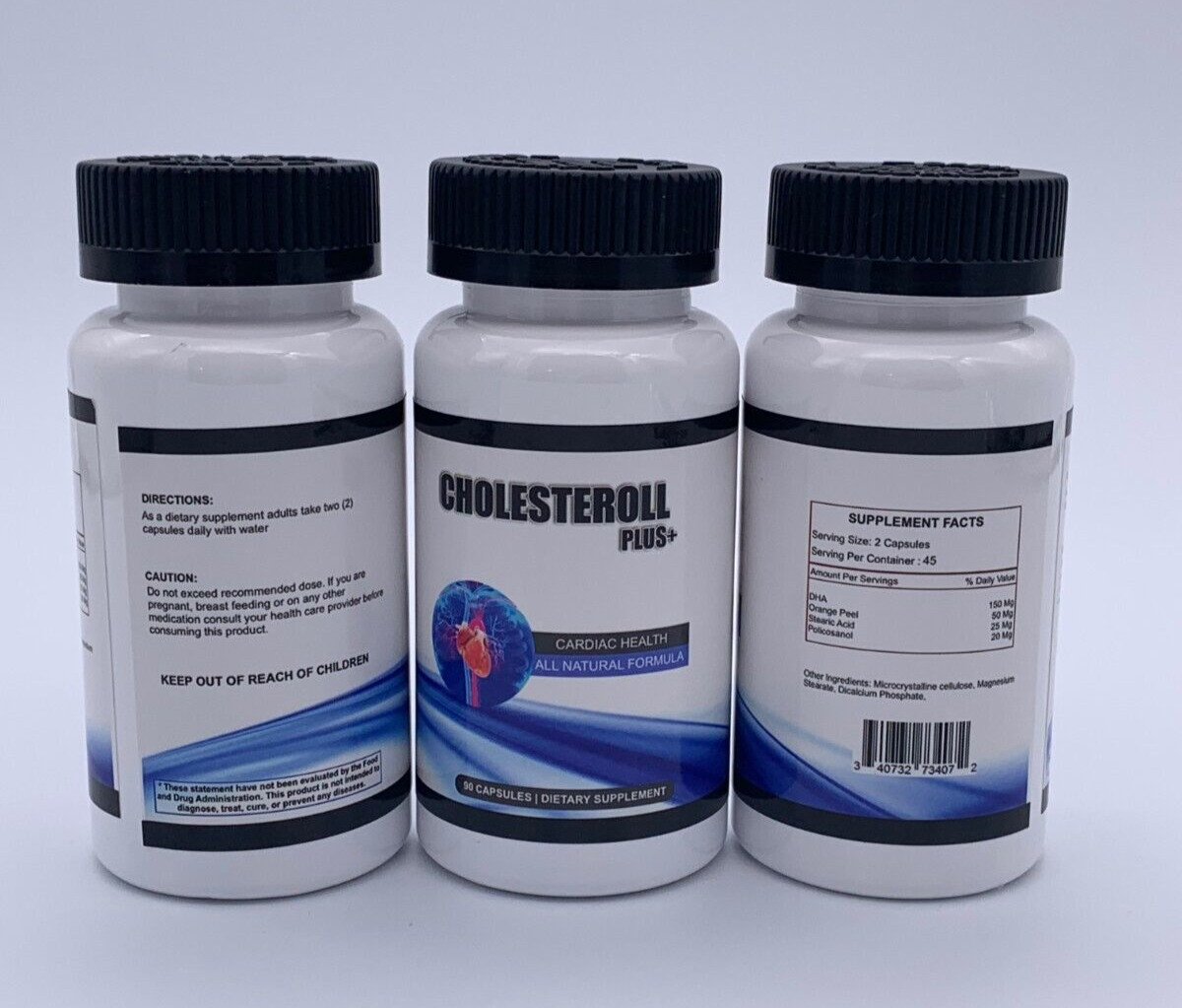 4 Natural Cholesterol Plus 150 mg DHA , Orange Peel Cardiac Health Pills