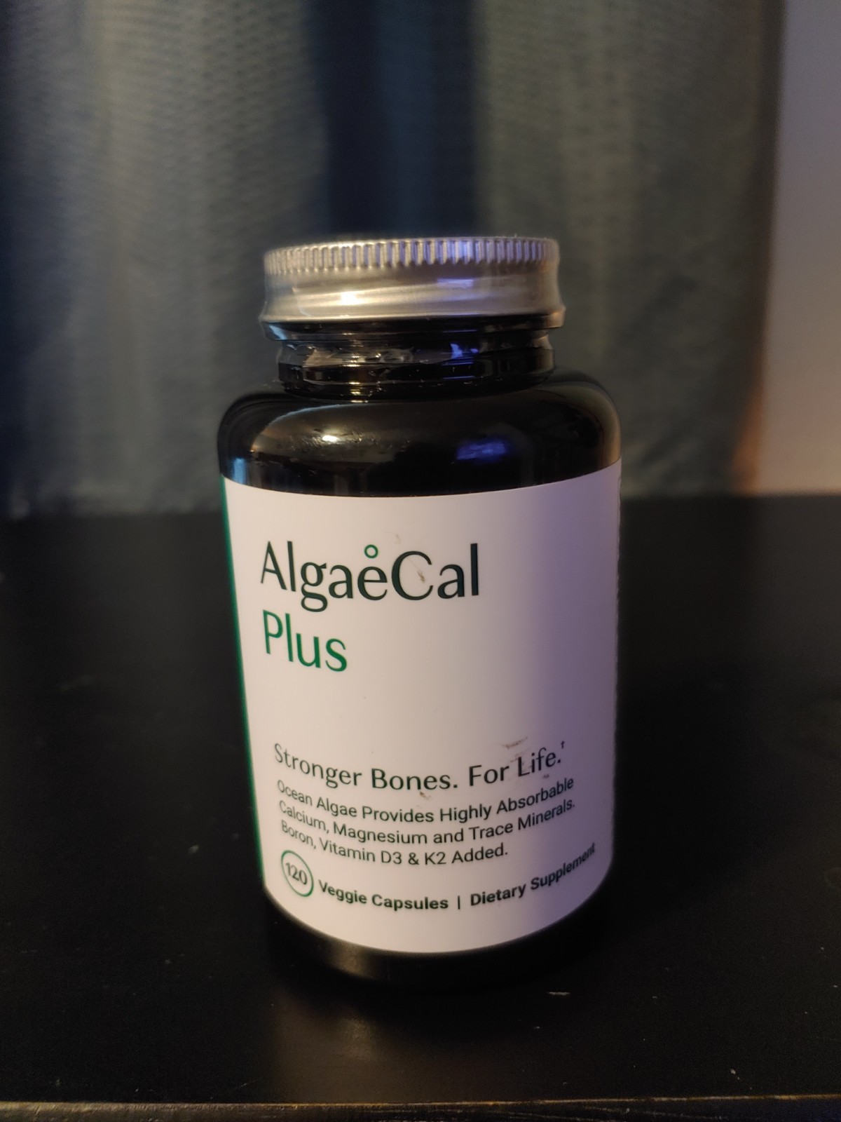 AlgaeCal Organic Red Algae Calcium Supplement 120 Count