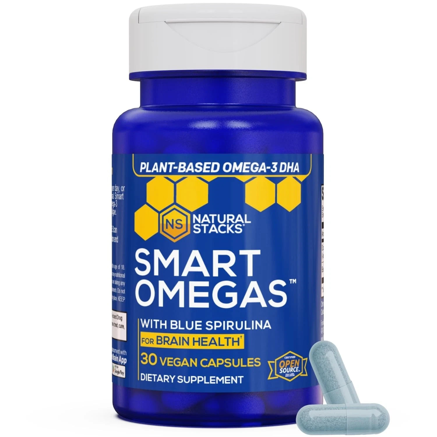 NATURAL STACKS Smart Omegas – Omega 3 Supplement w/ 30 Count (Pack of 1)