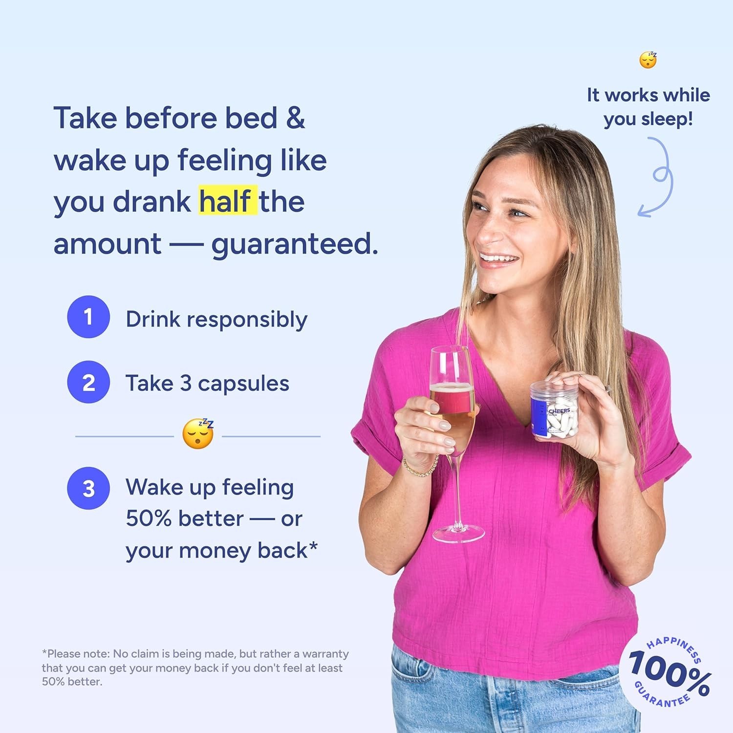 Cheers Restore | Supplement with DHM + L-Cysteine|Feel Better After Drinking